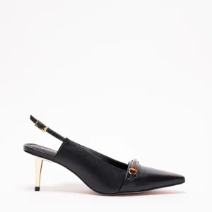Adriana Escarpins Cuir Noir