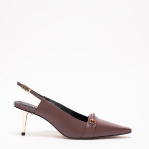 Adriana Escarpins Cuir Marron